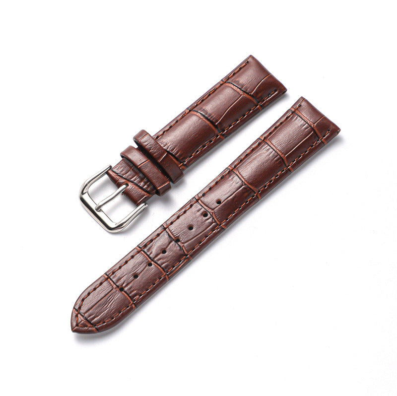Leather Crocodile Strap for Samsung Galaxy Watch Coffee / 20 - Simply Eccentric