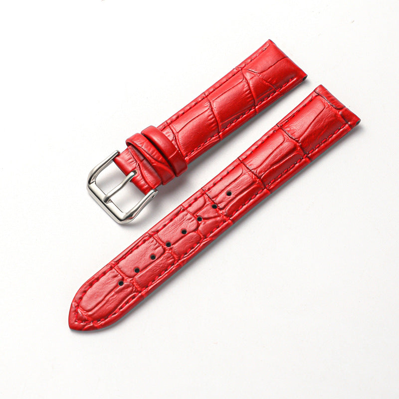 Leather Crocodile Strap for Samsung Galaxy Watch Red / 20 - Simply Eccentric