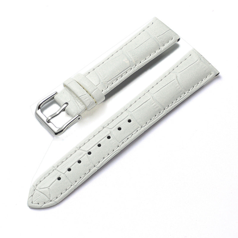 Leather Crocodile Strap for Samsung Galaxy Watch White / 20 - Simply Eccentric