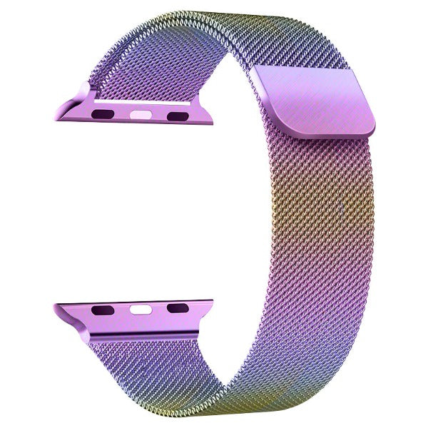 Magnetic Clasp Milanese Strap for Apple Watch Rainbow / For 38MM or 40MM or 41MM - Simply Eccentric