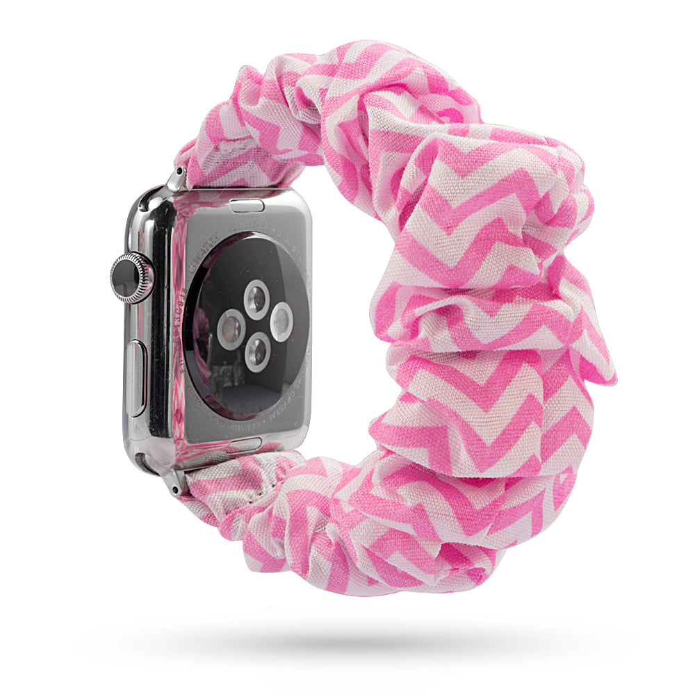 Scrunchie Strap for Apple Watch Pink Waves / For 38MM or 40MM or 41MM - Simply Eccentric