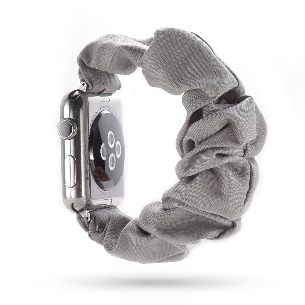 Scrunchie Strap for Apple Watch Grey Satin / For 38MM or 40MM or 41MM - Simply Eccentric