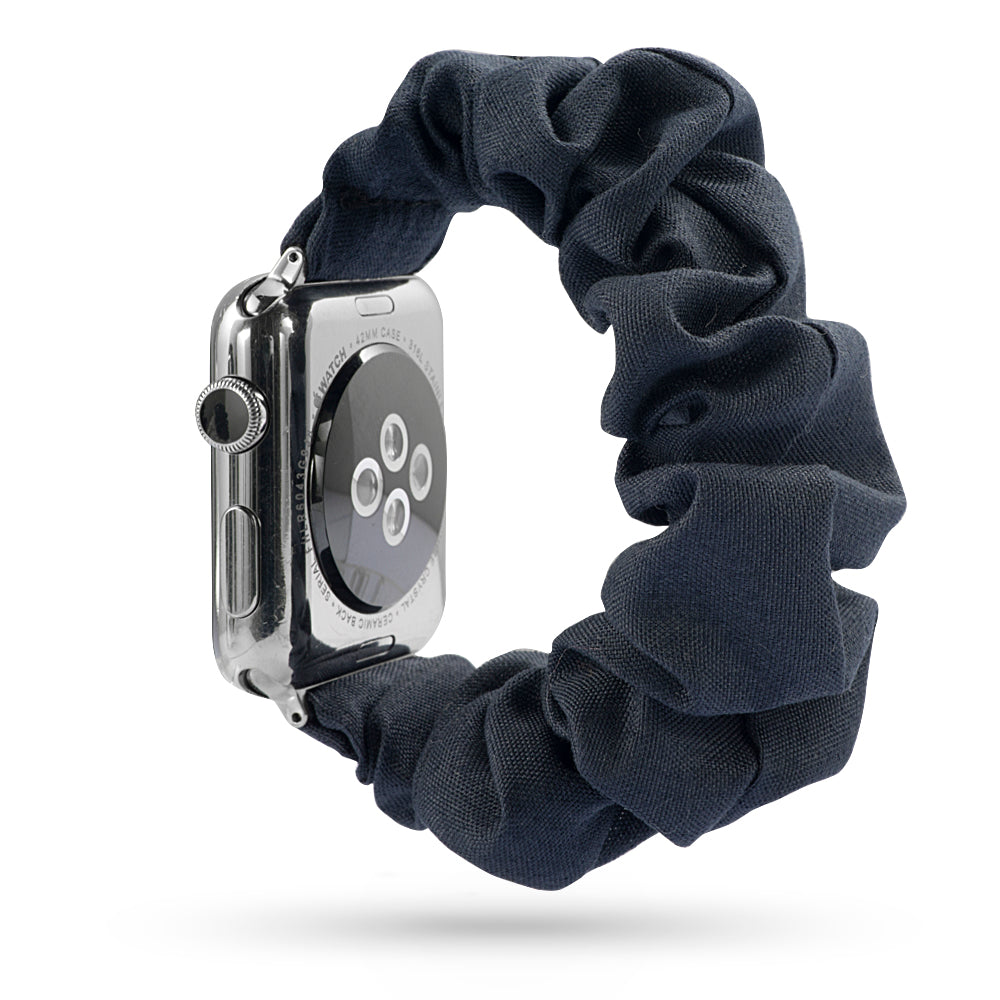 Scrunchie Strap for Apple Watch Black Satin / For 38MM or 40MM or 41MM - Simply Eccentric
