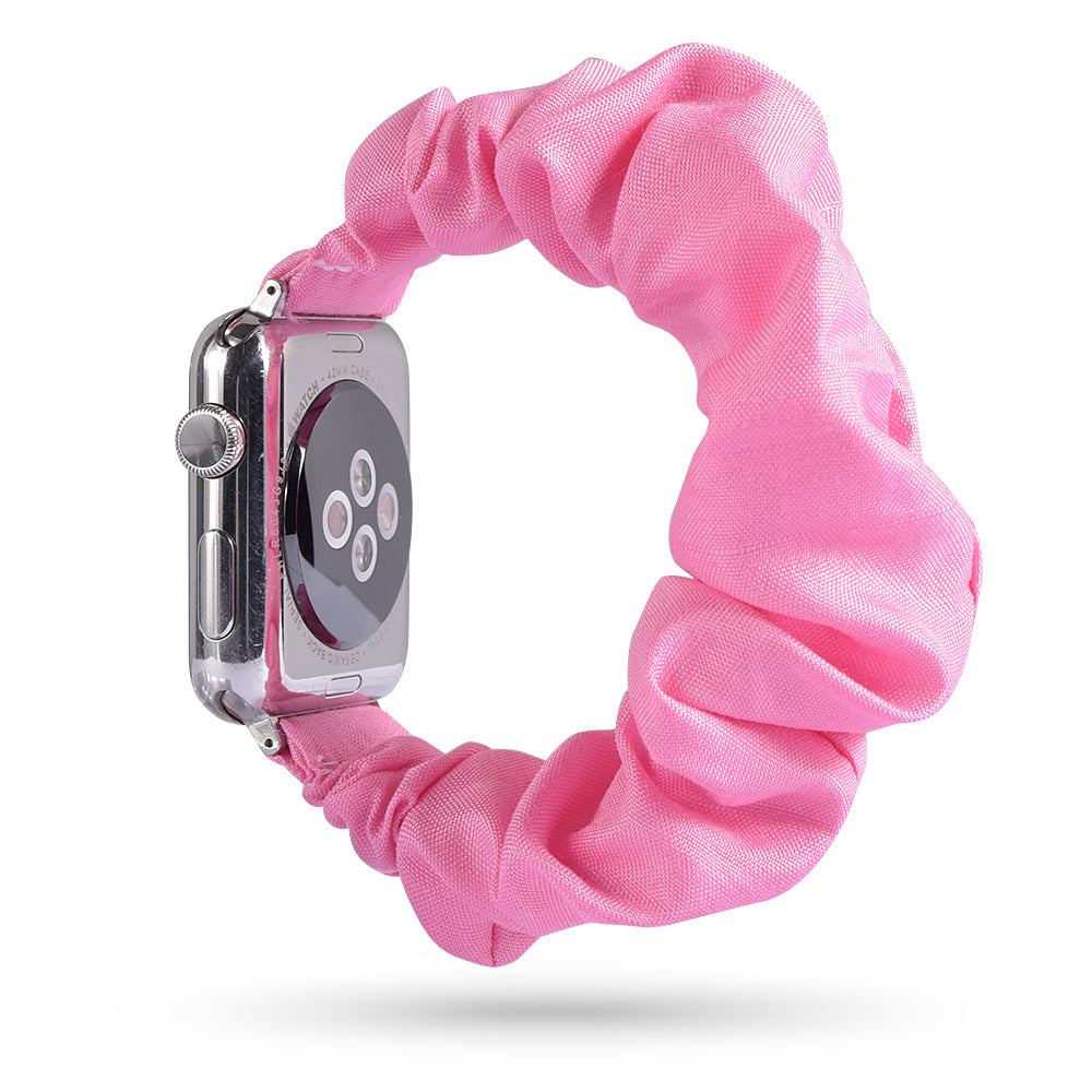 Scrunchie Strap for Apple Watch Pink Satin / For 38MM or 40MM or 41MM - Simply Eccentric