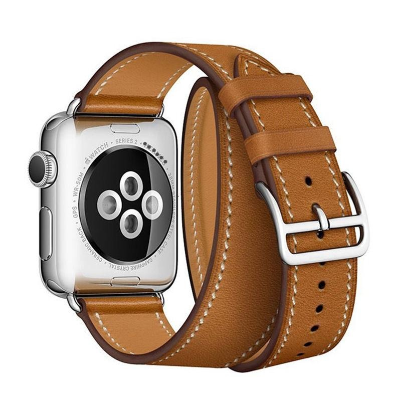 Leather Double Tour Strap For Apple Watch - Simply Eccentric