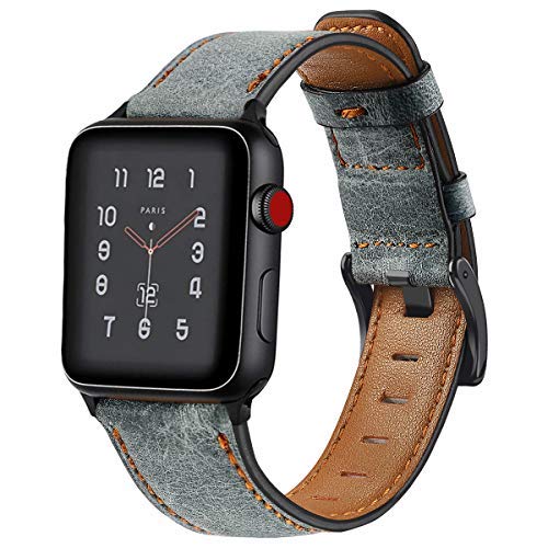 Vintage Leather Strap For Apple Watch Grey / For 38MM or 40MM or 41MM - Simply Eccentric