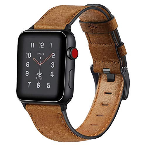 Vintage Leather Strap For Apple Watch Yellow Brown / For 38MM or 40MM or 41MM - Simply Eccentric
