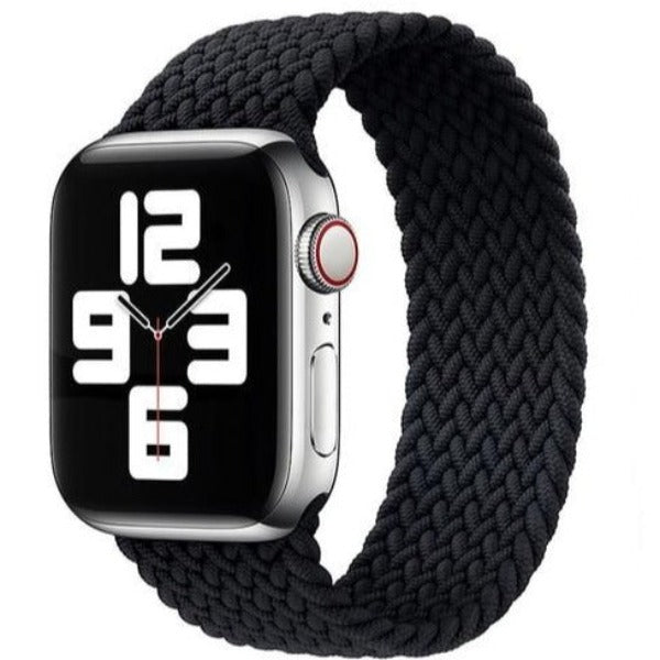 Braided Solo Loop Strap For Apple Watch Black / For 38MM or 40MM or 41MM / S size - Simply Eccentric