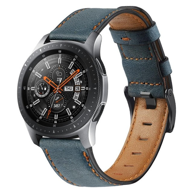 Leather Strap for Samsung Galaxy watch Blue / 20MM / 1 - Simply Eccentric