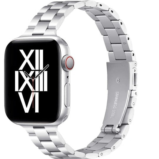Thin Metal Strap for Apple Watch Silver / For 38MM or 40MM or 41MM - Simply Eccentric
