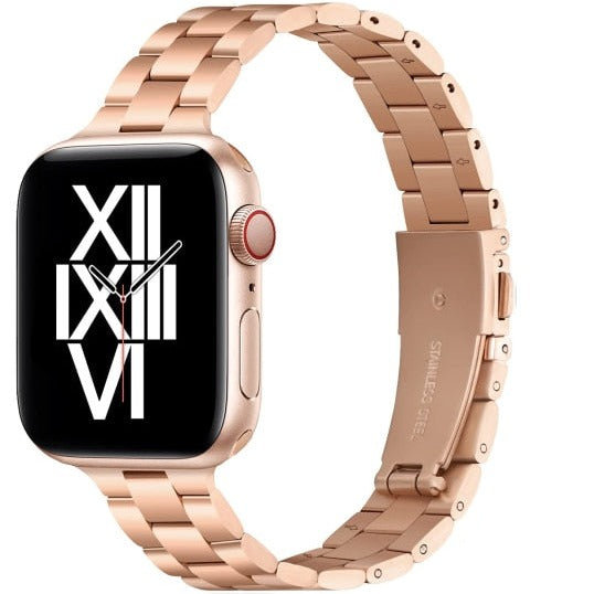 Thin Metal Strap for Apple Watch Rose Gold / For 38MM or 40MM or 41MM - Simply Eccentric
